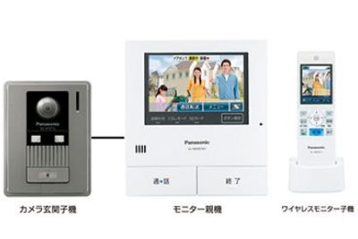 カラーモニターのTVドアホン